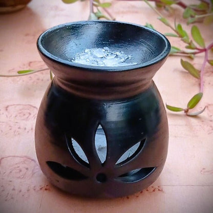 Nizamabad Black Pottery Aroma Diffuser | Verified Sustainable by Brown Living™