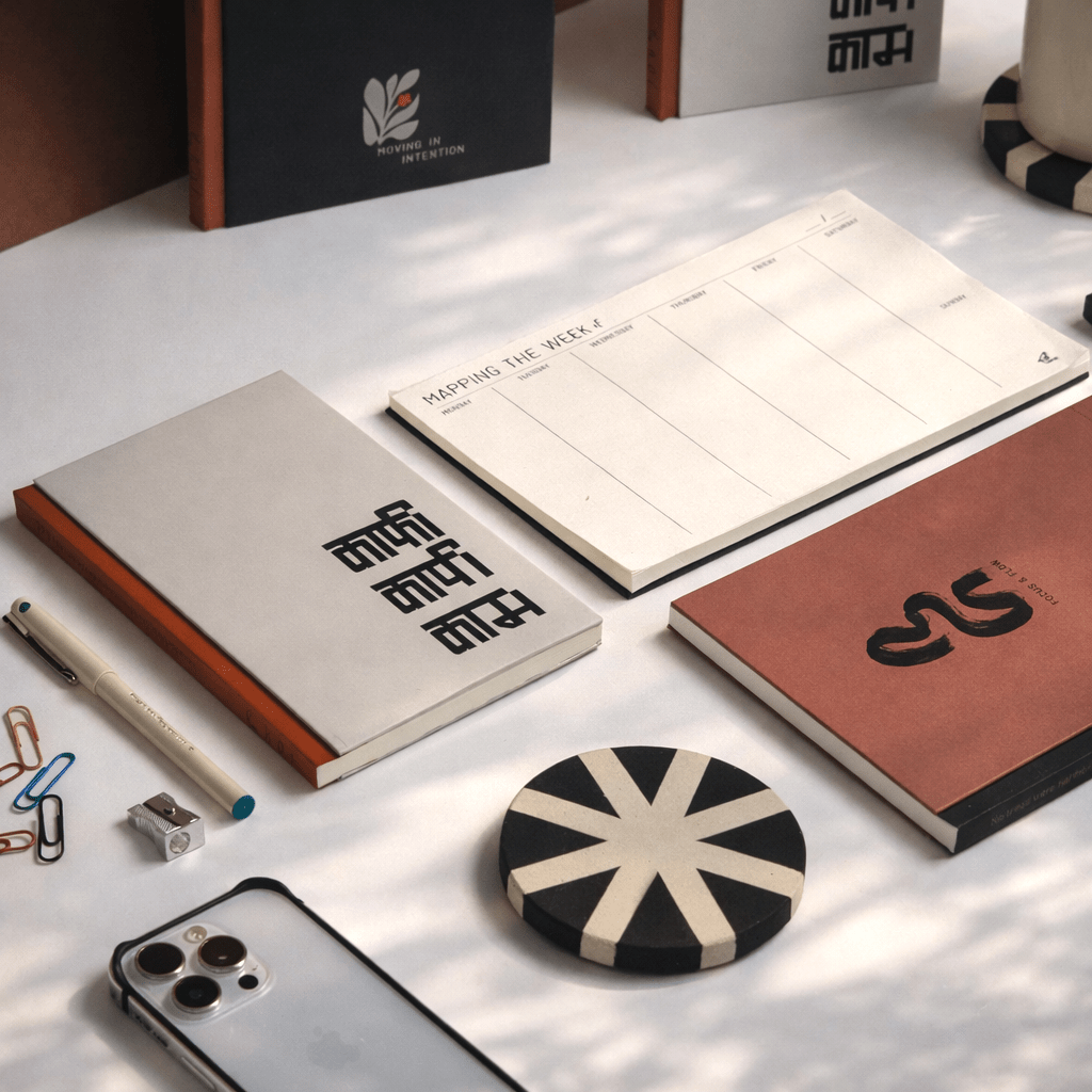 Noir Coasters Set Of 2 Minimal Work Desk Drink Coasters – Coasters on Brown Living™. SKU: KOI-CO-BB-016. Img 3.