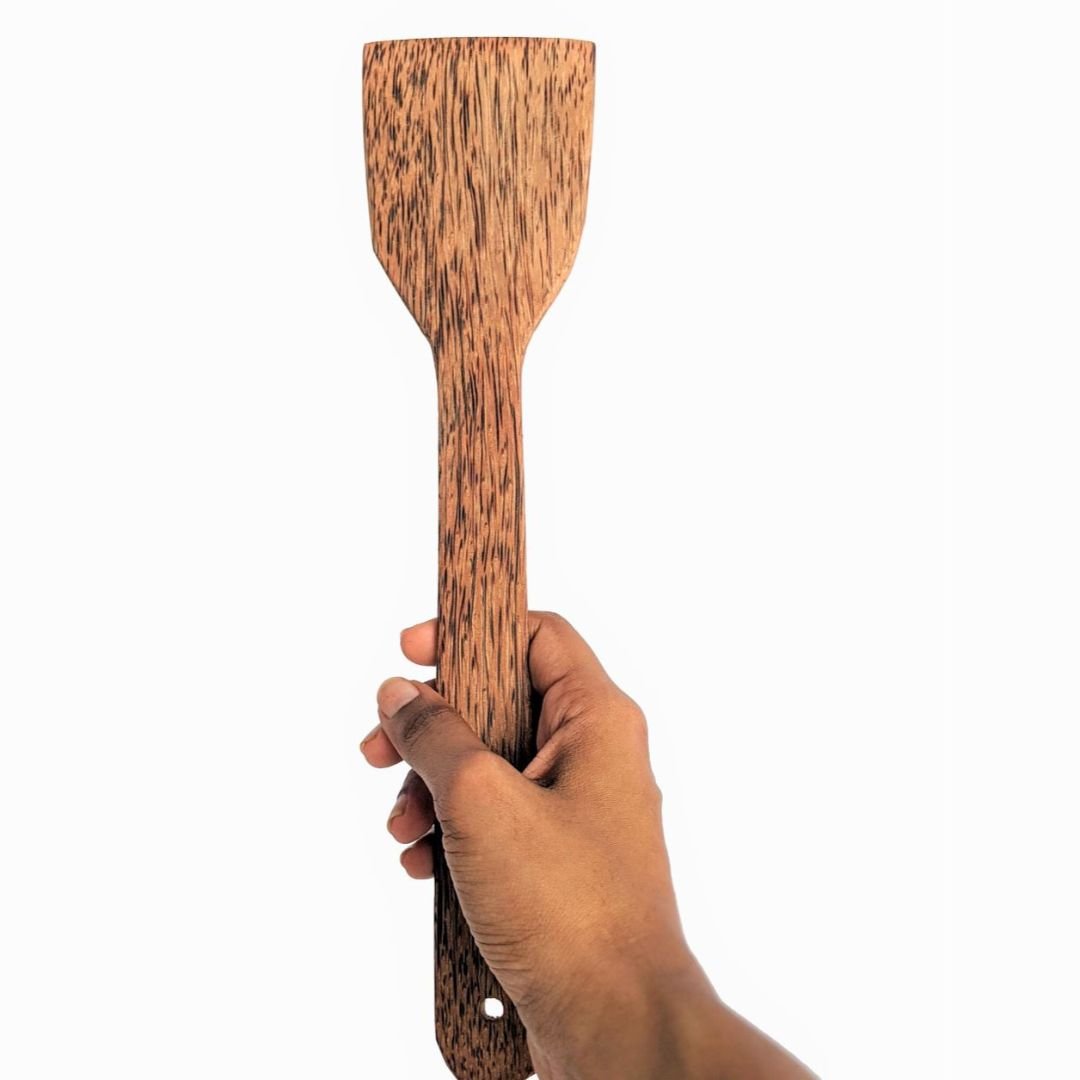 Non - Stick Coconut Wooden Spatula (Set of 2) | Verified Sustainable by Brown Living™