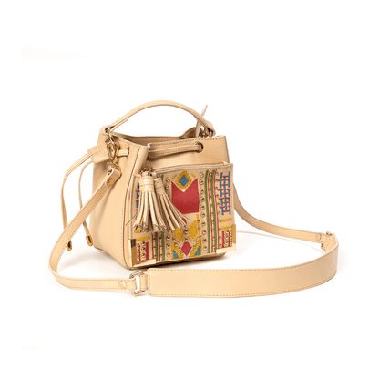 Nora Vegan Leather Embroidered Sling Bag - Black – Sling Bag on Brown Living™. SKU: SBGH20253001. Img 11.