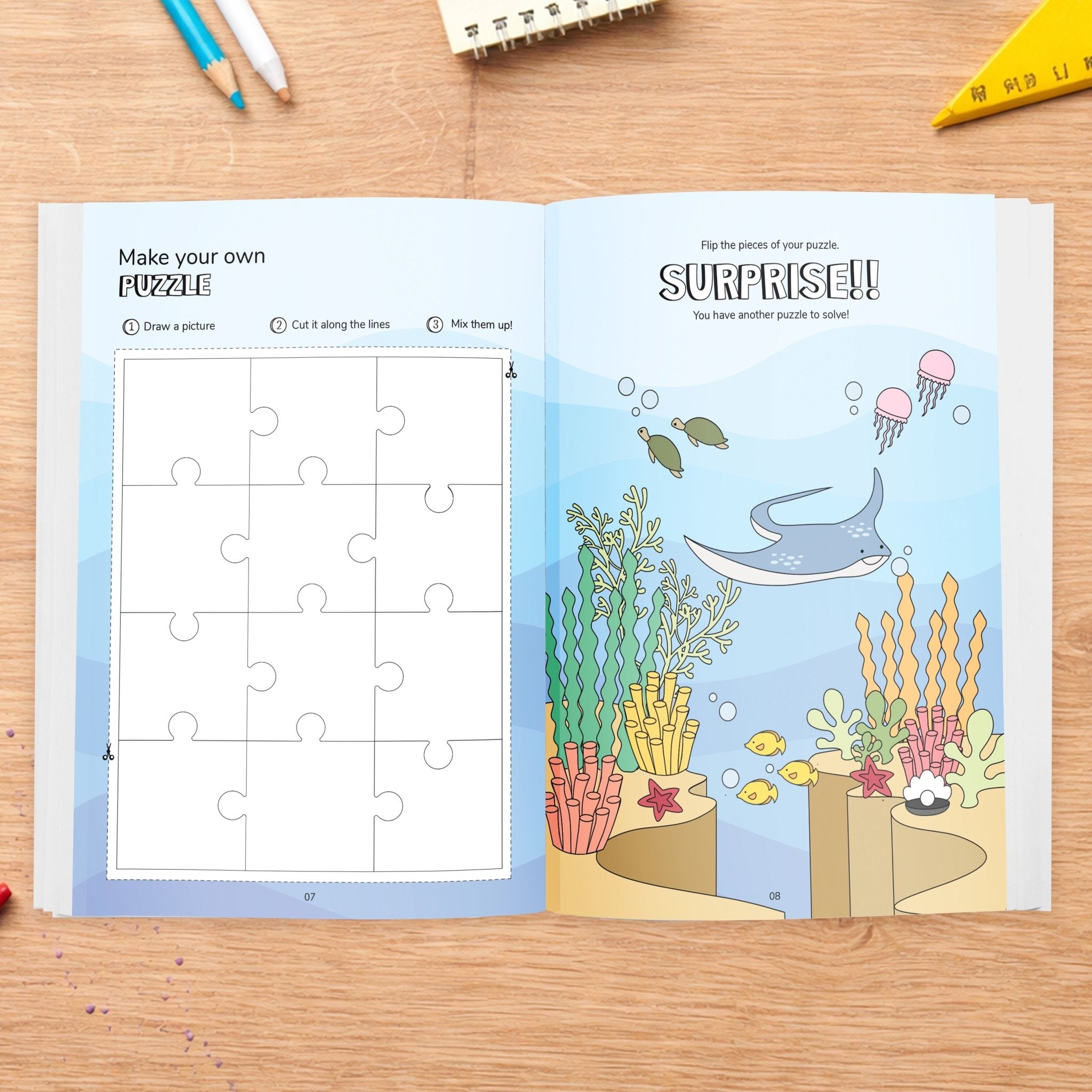 Not So Serious Art Book | Creative Sketch & Doodle Book – Art & Craft Supplies on Brown Living™. SKU: JP-21. Img 4.