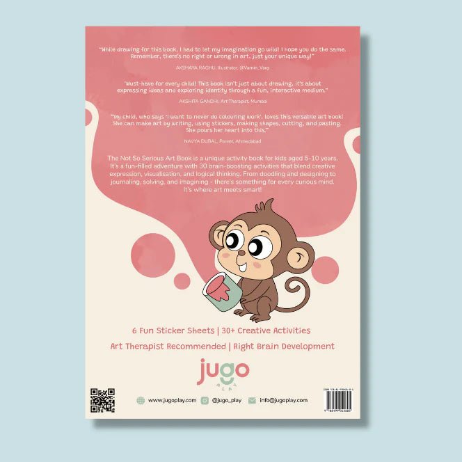 Not So Serious Art Book | Creative Sketch & Doodle Book – Art & Craft Supplies on Brown Living™. SKU: JP-21. Img 5.