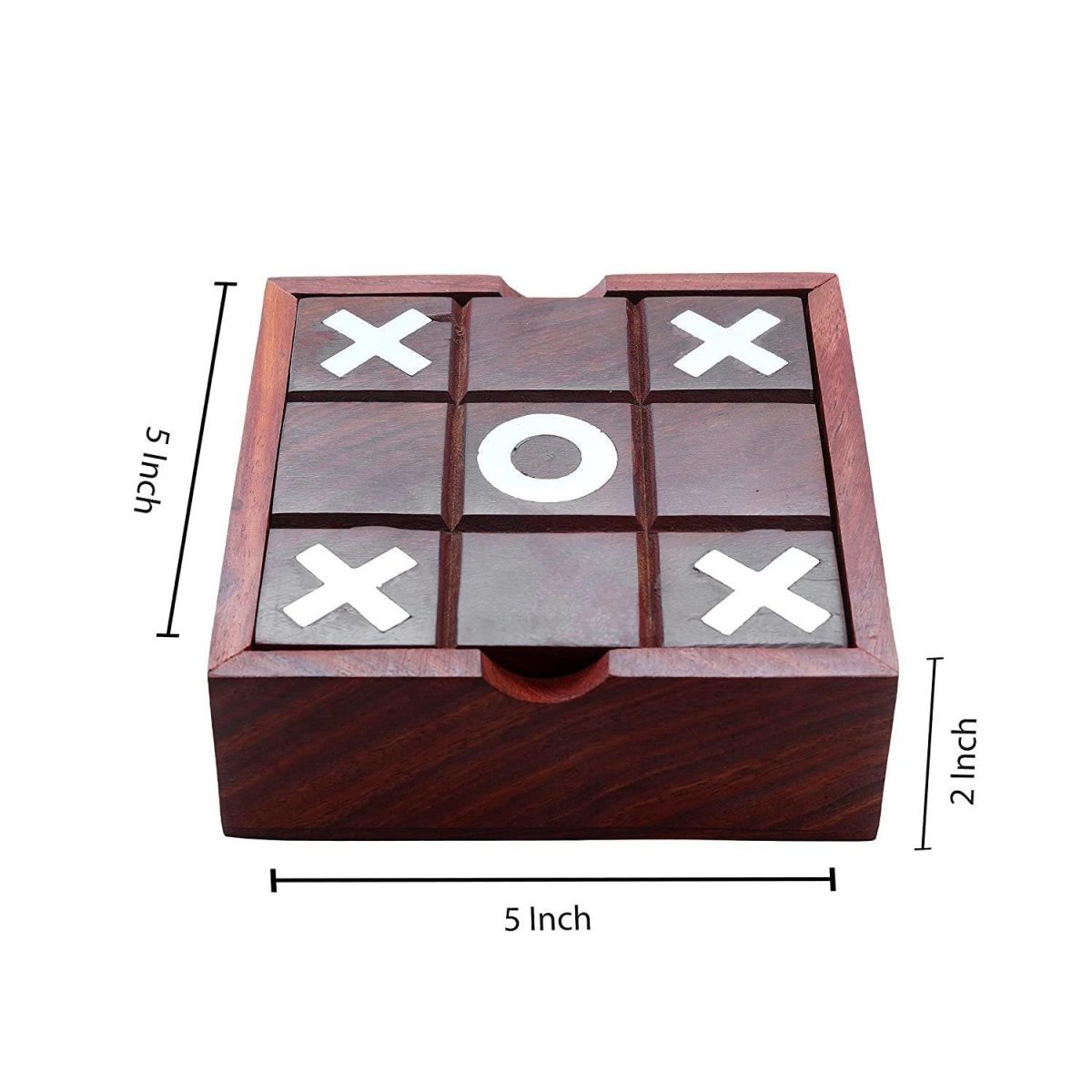 Noughts and Crosses Tic Tac Toe Solitaire 2 - in - 1 Travel Board Game – Learning & Educational Toys on Brown Living™. SKU: BLSC1011397. Img 6.