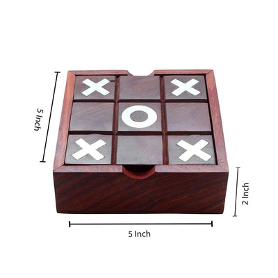 Noughts and Crosses Tic Tac Toe Solitaire 2 - in - 1 Travel Board Game – Learning & Educational Toys on Brown Living™. SKU: BLSC1011397. Img 6.
