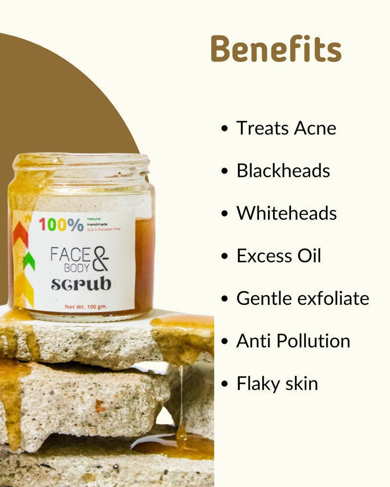 Nutty Polish Apricot Face and Exfoliating Body Scrub | Verified Sustainable by Brown Living™