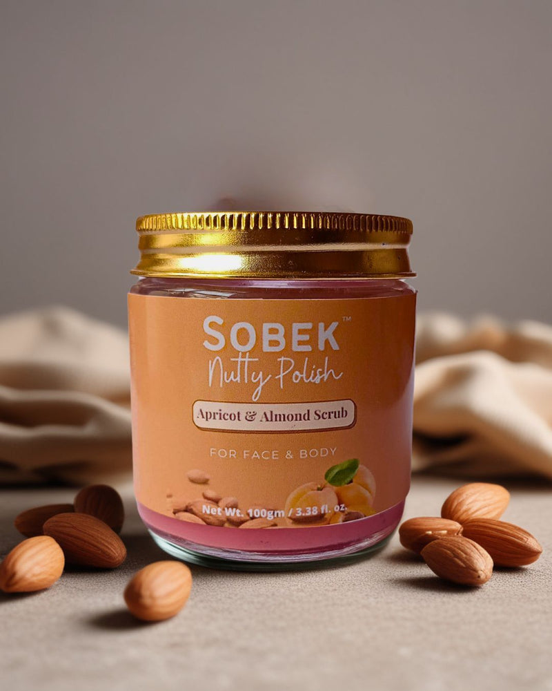 Nutty Polish Apricot Face and Exfoliating Body Scrub | Verified Sustainable by Brown Living™