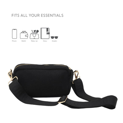 Nylah Sling Bag | Made From Recycled Plastic Yarn – Sling Bag on Brown Living™. SKU: NSling001. Img 11.