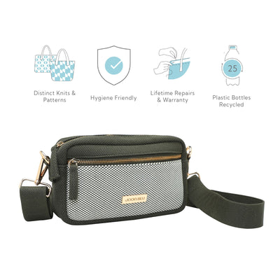 Nylah Sling Bag | Made From Recycled Plastic Yarn – Sling Bag on Brown Living™. SKU: NSling003. Img 17.