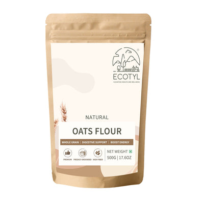 Oats Flour | Wholesome Flour | High Fibre | 500g – Healthy Snacks on Brown Living™. SKU: ECOTYL00051. Img 5.