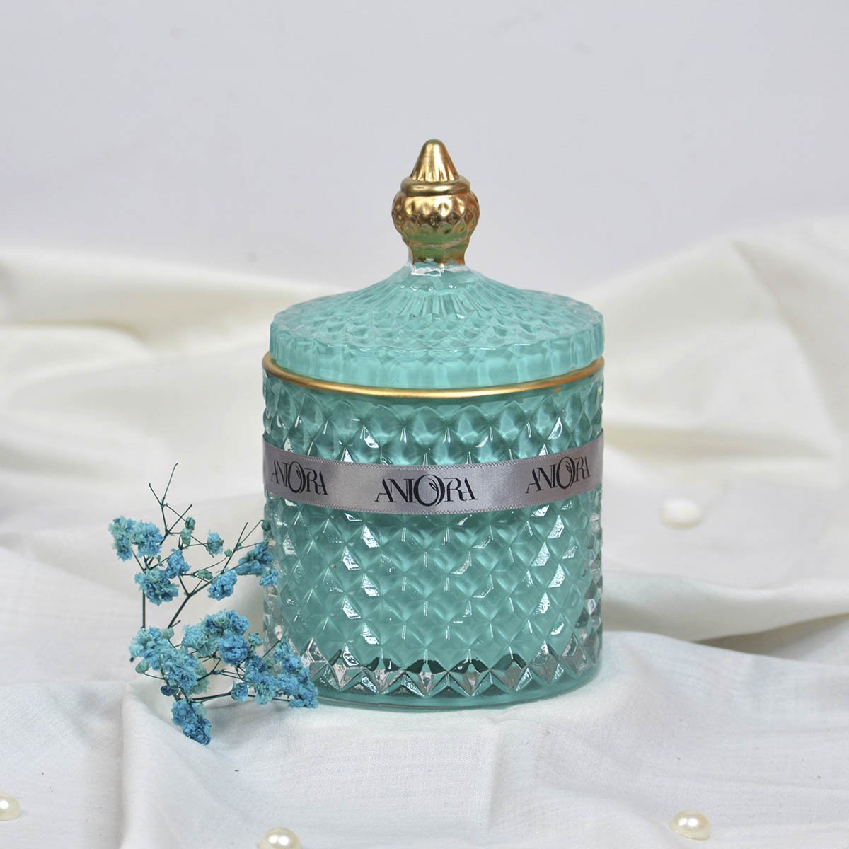 Ocean Breeze - Diamond Cut Crystal Jar Soy Wax Candle | Verified Sustainable by Brown Living™