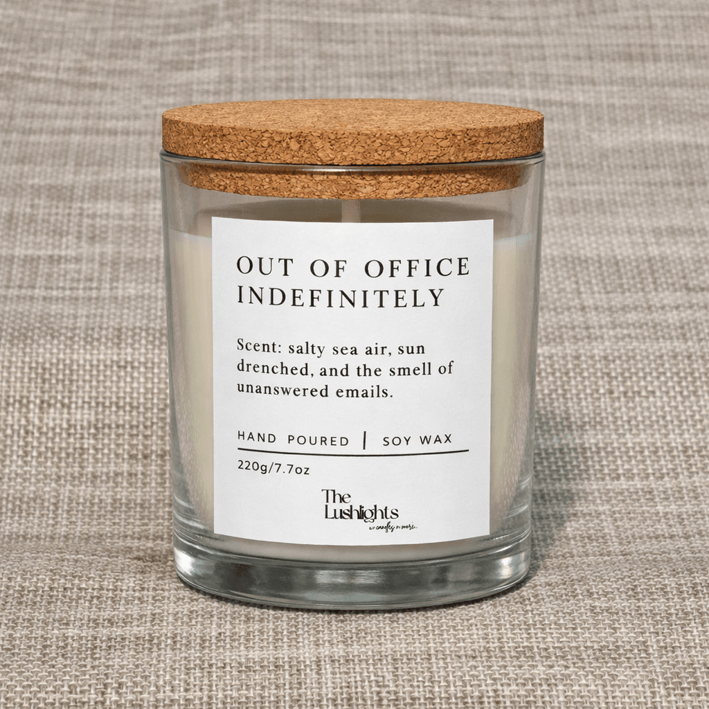 Ocean Breeze Glass Jar Candle with Lid | Fresh Scented Soy Wax Candle – Candles & Fragrances on Brown Living™. SKU: LUSH_0046. Img 1.