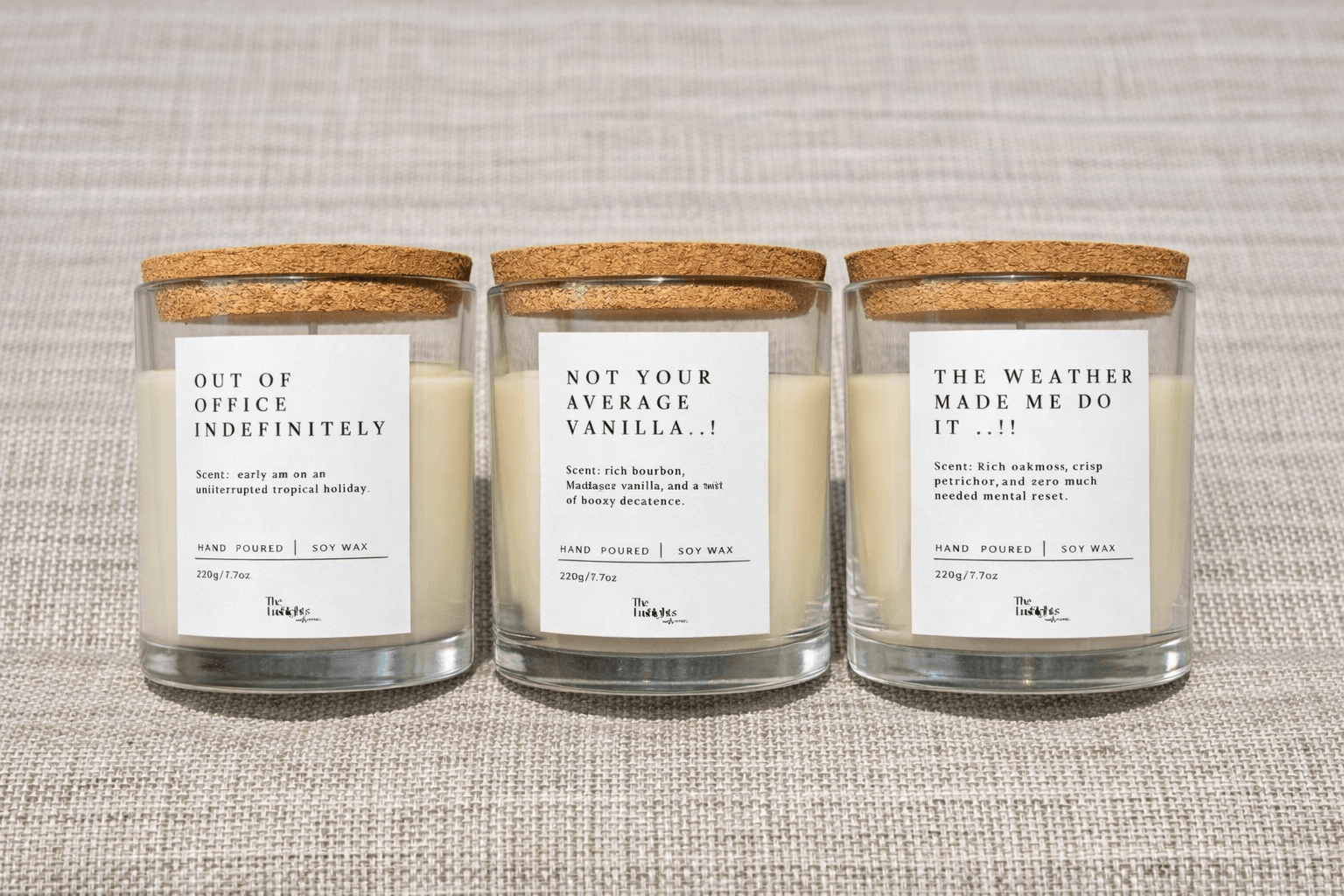 Ocean Breeze Glass Jar Candle with Lid | Fresh Scented Soy Wax Candle – Candles & Fragrances on Brown Living™. SKU: LUSH_0046. Img 2.