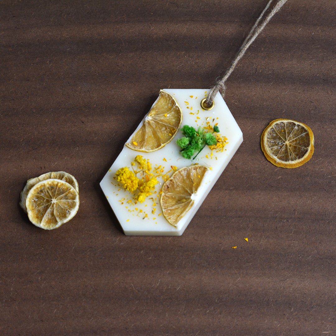 Ocean Breeze Hexa Sachet – Wax Sachets & Fragrance by Aniora available on Brown Living™. Lemon . SKU: ANCA039_5. Img 3.