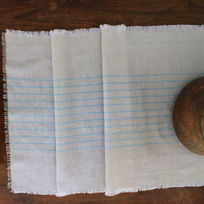 Ocean Napkins & Table Runner Set – Handwoven Cotton Dining Linen – Kitchen Linens on Brown Living™. SKU: RUNAOC11. Img 1.
