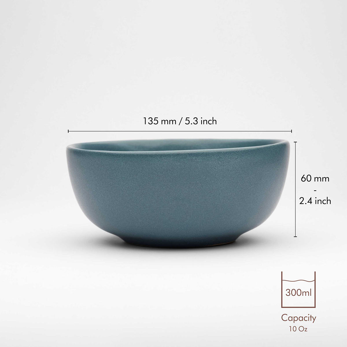 Ocean Recycled Ceramic Bowls | Set of 2 | Verified Sustainable by Brown Living™