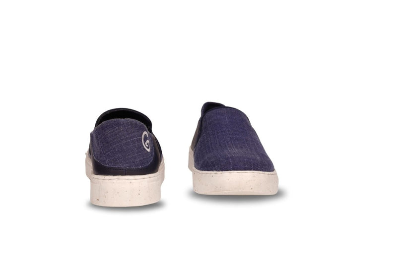 Oceanease Men's Vegan Slip - On Shoes in Navy Blue | Verified Sustainable by Brown Living™