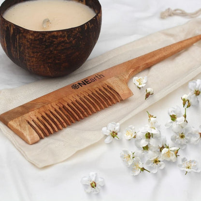 Organic Wooden (Neem Wood) Comb, Gift Set of 4