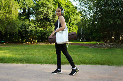 Off - White Hemp Yoga Bag | Verified Sustainable by Brown Living™