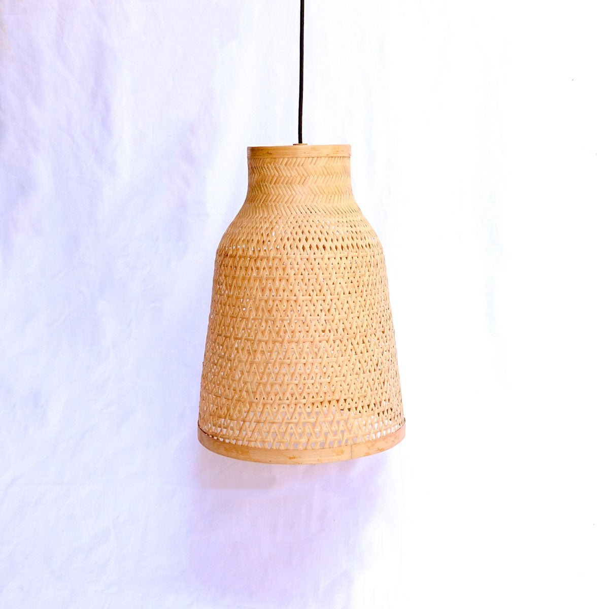 Ohm Pendant Handmade Bamboo Lamp | Verified Sustainable by Brown Living™