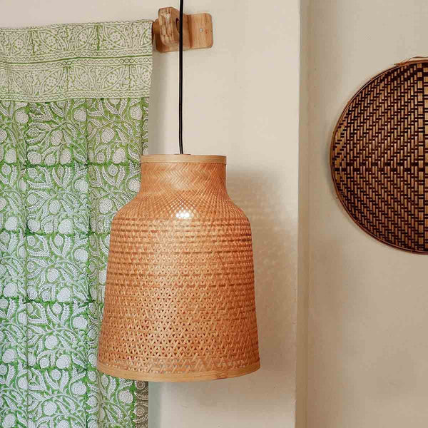 Ohm Pendant Handmade Bamboo Lamp | Verified Sustainable Lamps & Lighting on Brown Living™