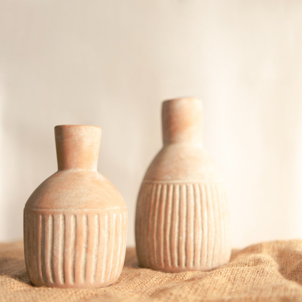 Old World Bloom - Vintage Vase Set of 2 – Home Decor by ArteCasa available on Brown Living™. . SKU: V - 349. Img 1.