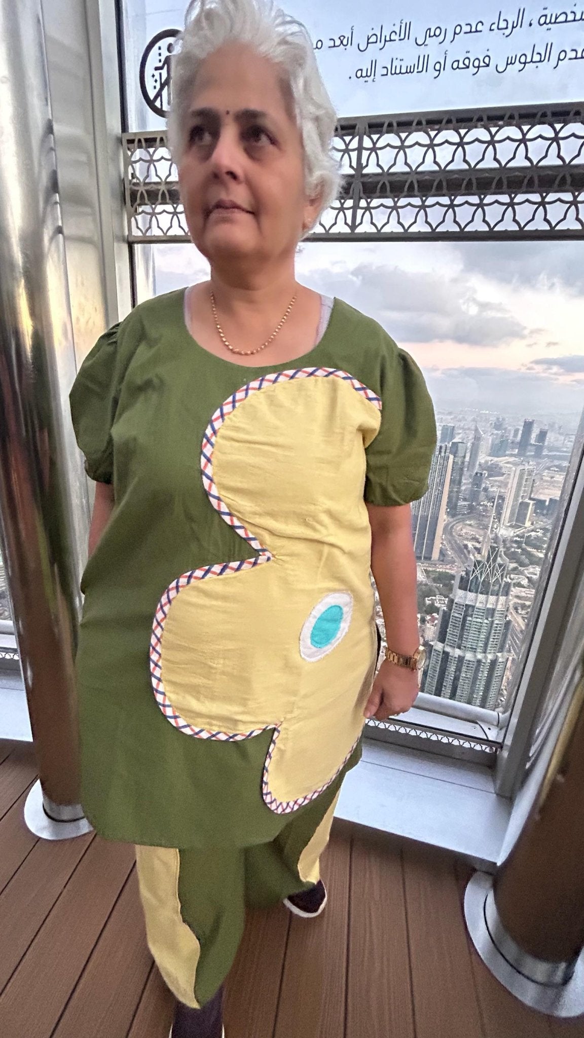 Olive Blossom Comfort Tunic Set – Womens Co - Ord Sets on Brown Living™. SKU: ST-18-XS-OL. Img 2.