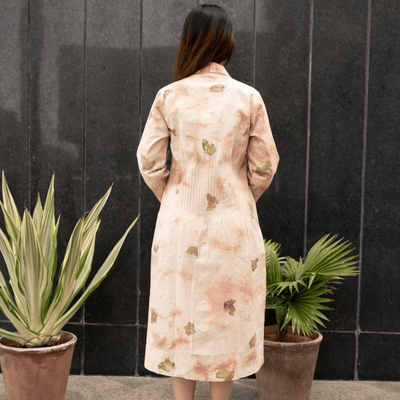 Onion Petal Mist Eco - Printed Dress for Women – Womens Dress on Brown Living™. SKU: AAYU-00171. Img 2.
