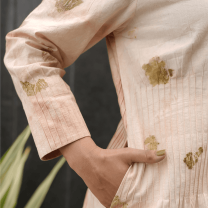 Onion Petal Mist Eco - Printed Dress for Women – Womens Dress on Brown Living™. SKU: AAYU-00171. Img 4.