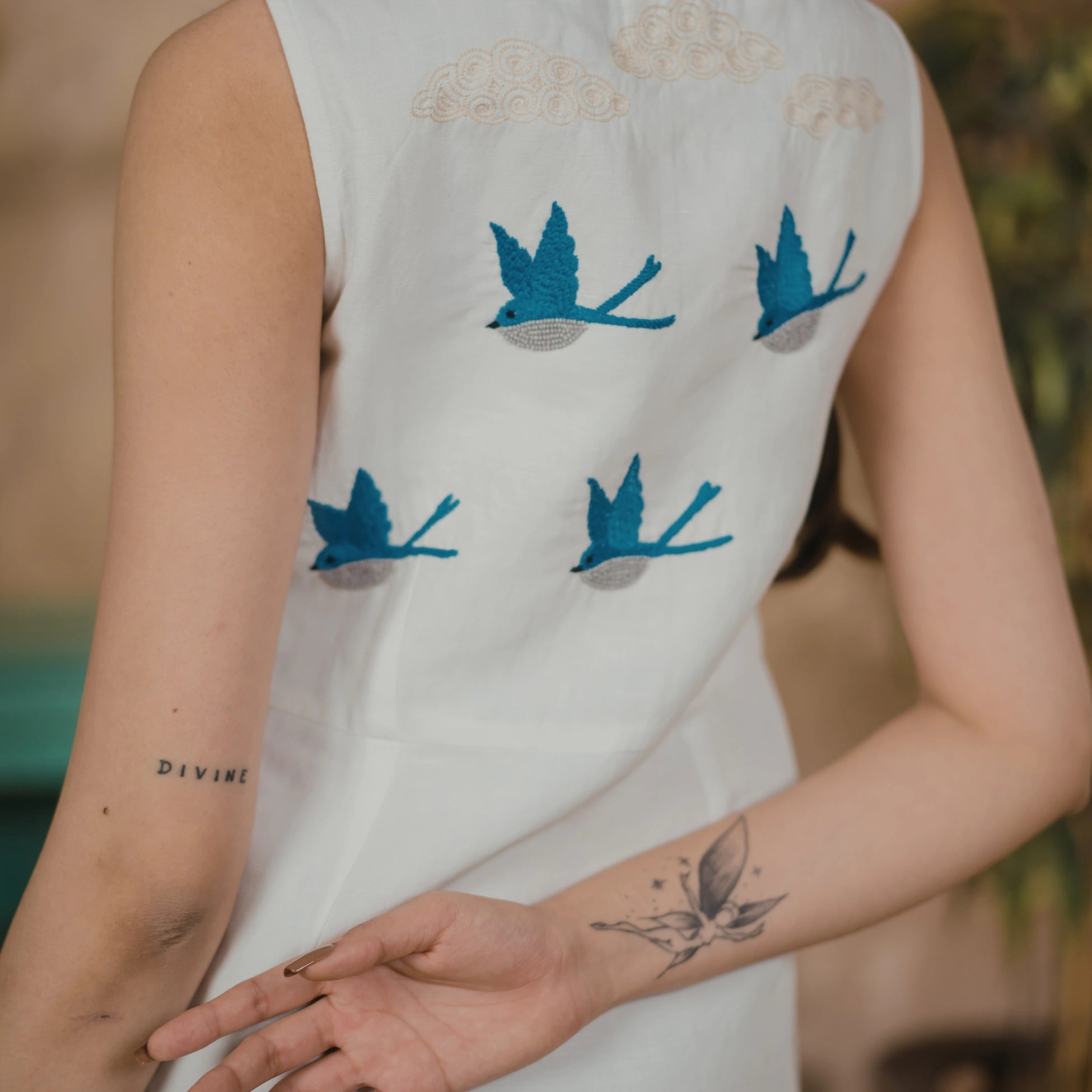 Open Flight Dress Contemporary Flowing Women’s Dress – Womens Dress on Brown Living™. SKU: Aayu06. Img 4.