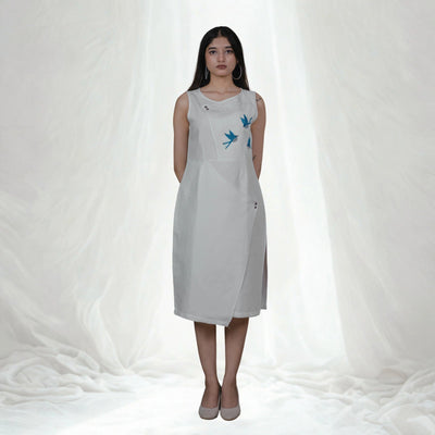 Open Flight Dress Contemporary Flowing Women’s Dress – Womens Dress on Brown Living™. SKU: Aayu06. Img 1.