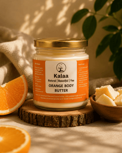 Orange Body Butter 120g | Deep Moisturizing Body Butter – Body Butter on Brown Living™. SKU: ORBDBT. Img 1.
