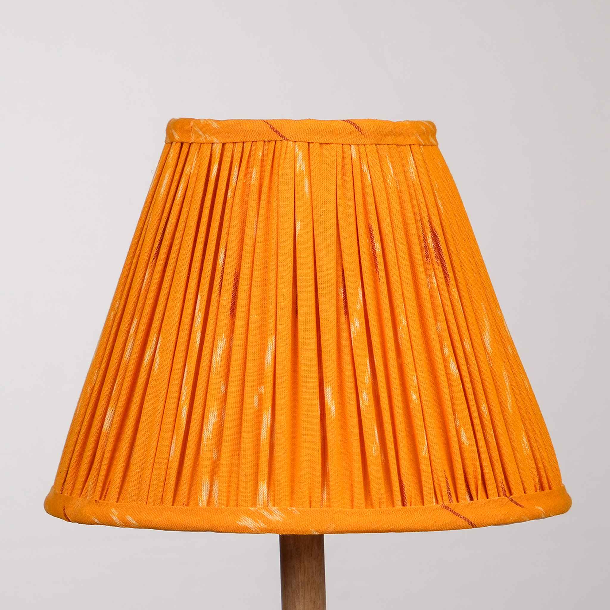 Orange Ikat Empire Lampshade – Lamps & Lighting by Inara Home available on Brown Living™. M . SKU: IHLS0023 - M. Img 4.