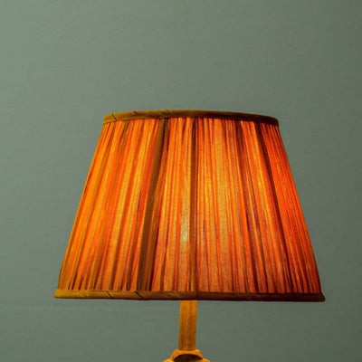 Orange Ikat Empire Lampshade – Lamps & Lighting on Brown Living™. SKU: IHLS0023 - M. Img 2.