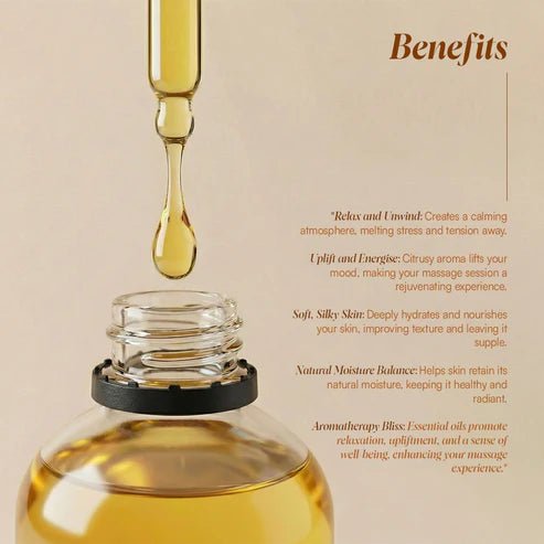 Orange Peel Body Oil- 100ml – Body Oil on Brown Living™. SKU: OPMO-01. Img 3.