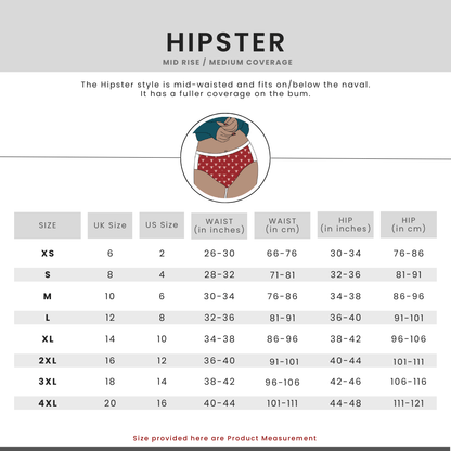 Oregano & Pesto Cotton Hipsters – Pack of 2 – Womens Underwear on Brown Living™. SKU: 003BAAqua-NavyXS. Img 6.