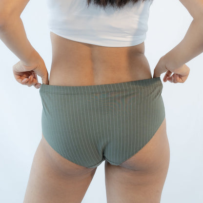 Oregano & Pesto Cotton Hipsters – Pack of 2 – Womens Accessories on Brown Living™. SKU: 003BAAqua - NavyXS. Img 4.
