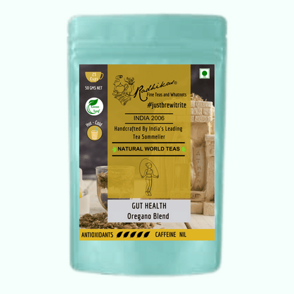 GUT HEALTH Oregano Blend - Health Benefits of Greek Oregano Tisane Herbal Tea