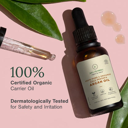 Organic Argan Cold Pressed Carier Oil - 30ml | Verified Sustainable by Brown Living™