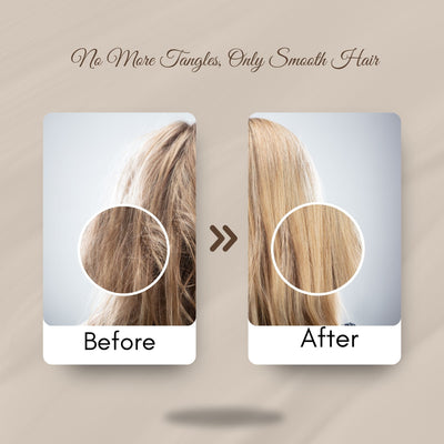 Organic B Rectangular Bamboo Paddle Hairbrush (Rubber Handle Solid) – Hair Brush on Brown Living™. SKU: wooden - bristle - paddle - brush - medium - size. Img 9.