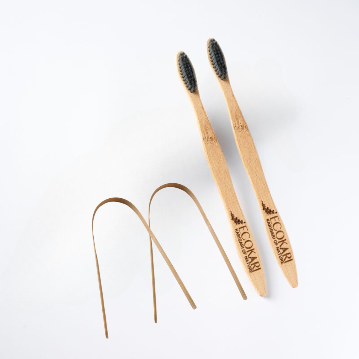 Organic Bamboo Toothbrush with Tongue Cleaner | Verified Sustainable by Brown Living™