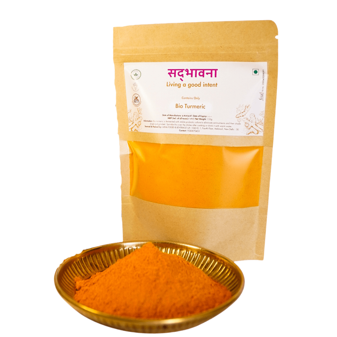 Organic Bio Turmeric Powder 150g | High Bioavailable Curcumin – Seasonings & Spices on Brown Living™. SKU: B0F6KW713Q. Img 1.