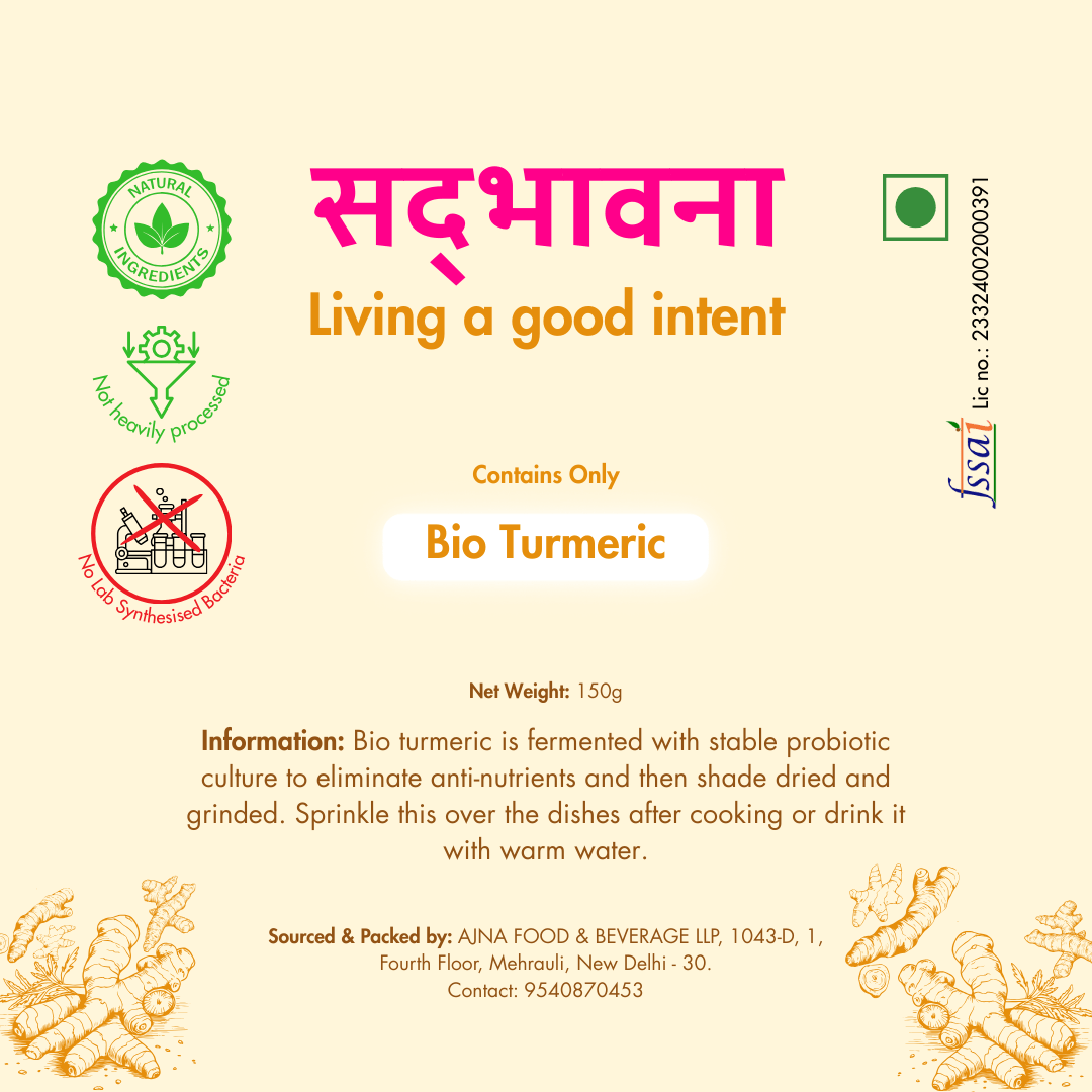 Organic Bio Turmeric Powder 150g | High Bioavailable Curcumin – Seasonings & Spices on Brown Living™. SKU: B0F6KW713Q. Img 7.