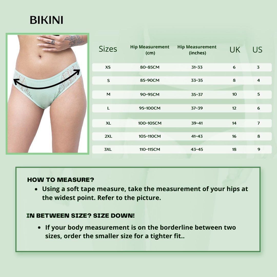 Organic Breathable Soft Cotton Undies - Bikini (Set of 3) | Verified Sustainable by Brown Living™