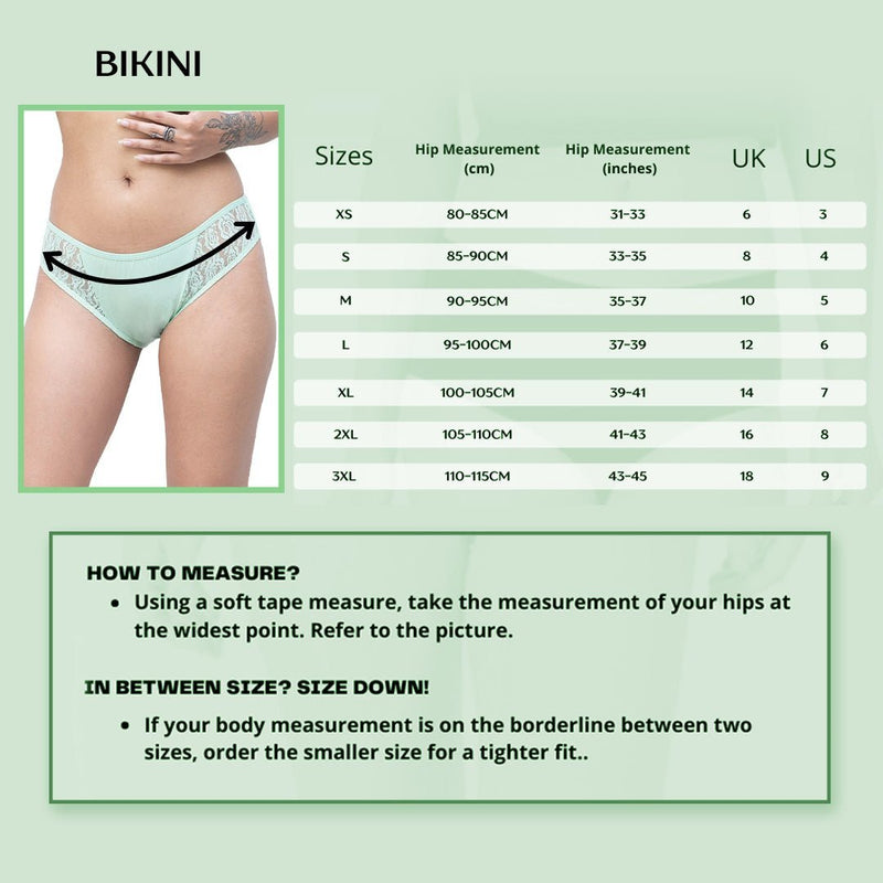 Organic Breathable Soft Cotton Undies - Bikini (Set of 3) | Verified Sustainable Womens Underwear on Brown Living™