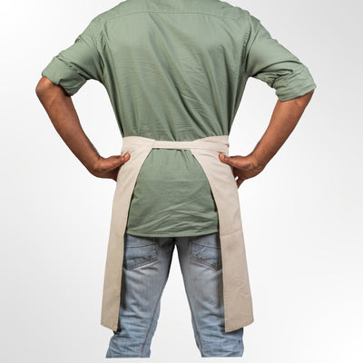 Organic Cotton Half Apron – Kitchen Linens on Brown Living™. SKU: UC - 68 / OC_HA_SL_SW. Img 9.