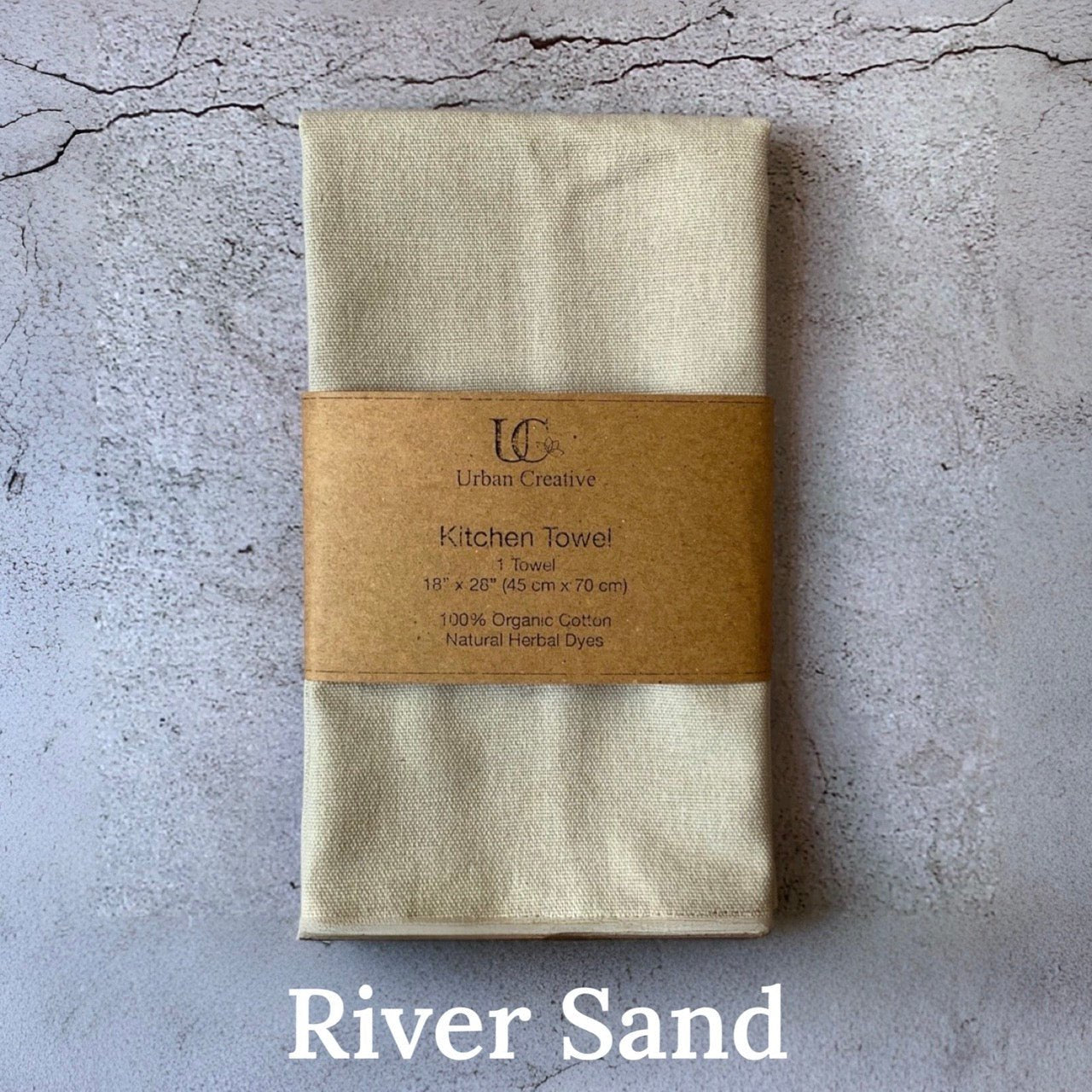 Organic Cotton Kitchen Towels with Plant Based Dyes - 18" x 27" – Kitchen Linens on Brown Living™. SKU: UC - OCKT - 1 - RS. Img 7.