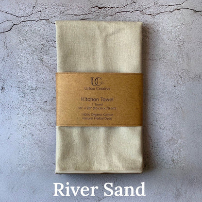 Organic Cotton Kitchen Towels with Plant Based Dyes - 18" x 27" – Kitchen Linens on Brown Living™. SKU: UC - OCKT - 1 - RS. Img 7.
