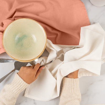 Organic Cotton Kitchen Towels with Plant Based Dyes - 18" x 27" – Kitchen Linens on Brown Living™. SKU: UC - OCKT - 1 - RS. Img 10.