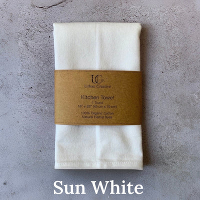 Organic Cotton Kitchen Towels with Plant Based Dyes - 18" x 27" – Kitchen Linens on Brown Living™. SKU: UC - OCKT - 1 - SW. Img 6.