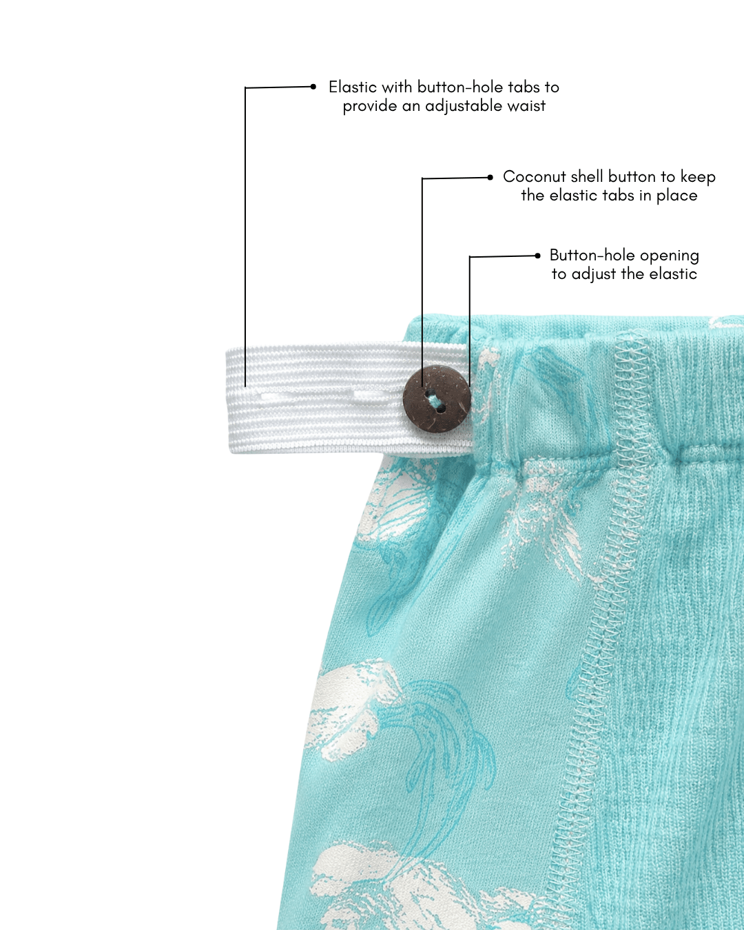 Organic Cotton Maternity Brief | Women’s Comfortable Innerwear – Womens Maternity Wear on Brown Living™. SKU: 005BABLUE_DOLPHAOP-S. Img 3.